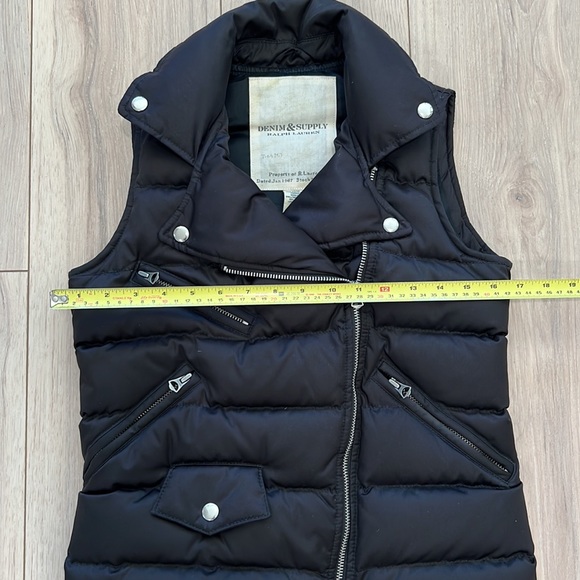 Denim & Supply Ralph Lauren Black Down Puffer Vest - Picture 8 of 8